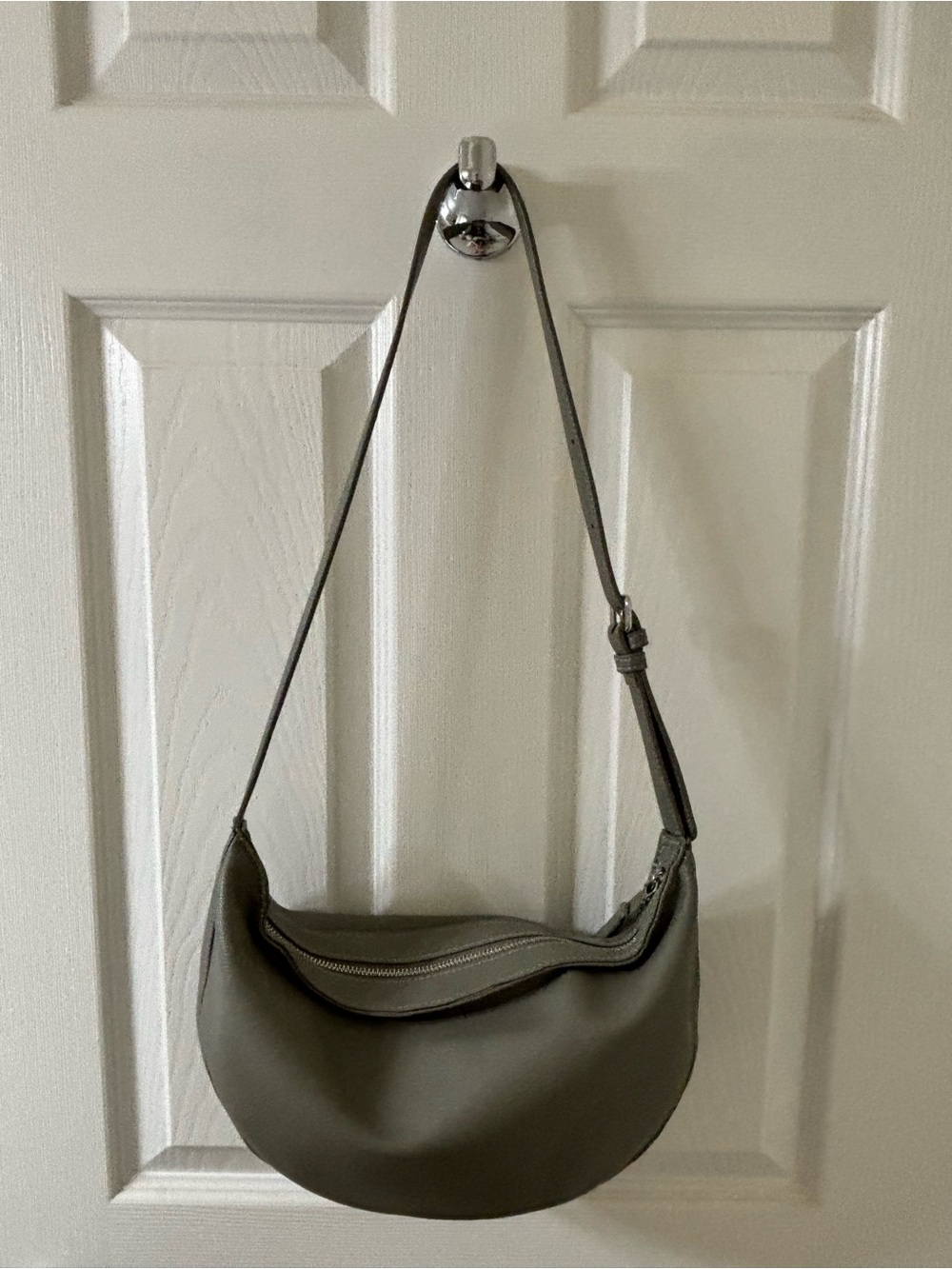 Simon’s Olive Green Crescent Shoulder Bag
